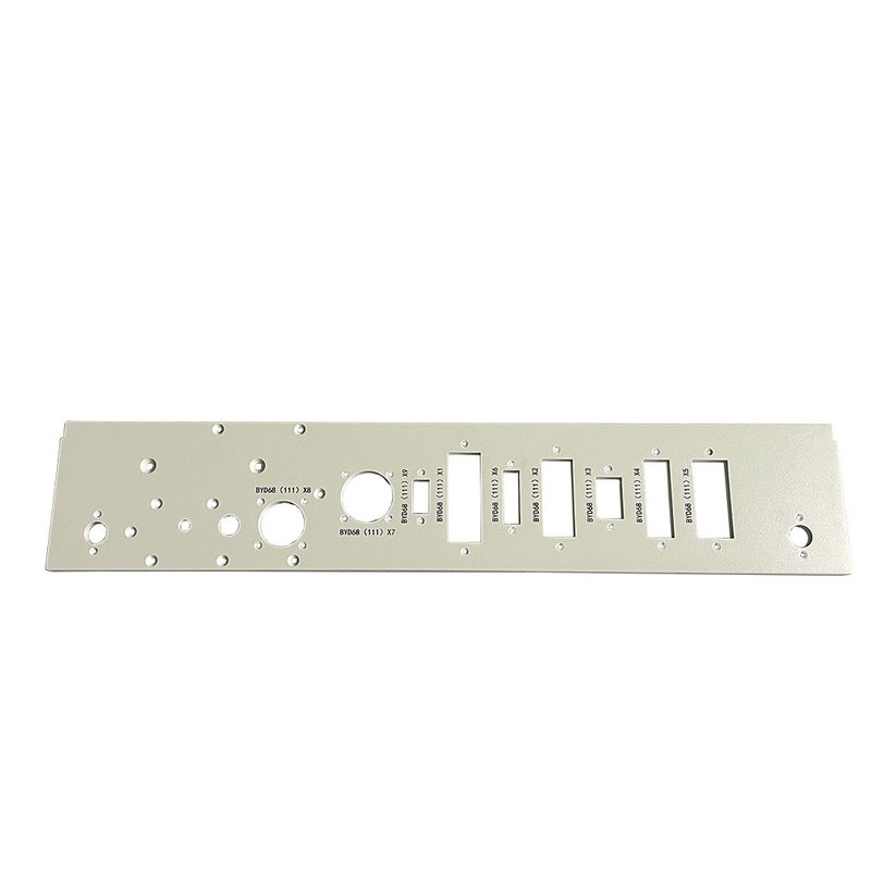 Online Custom  Aluminum Sheet Metal Fabrication Panel Anode Sandblasting Stamping Motor Spare Parts
