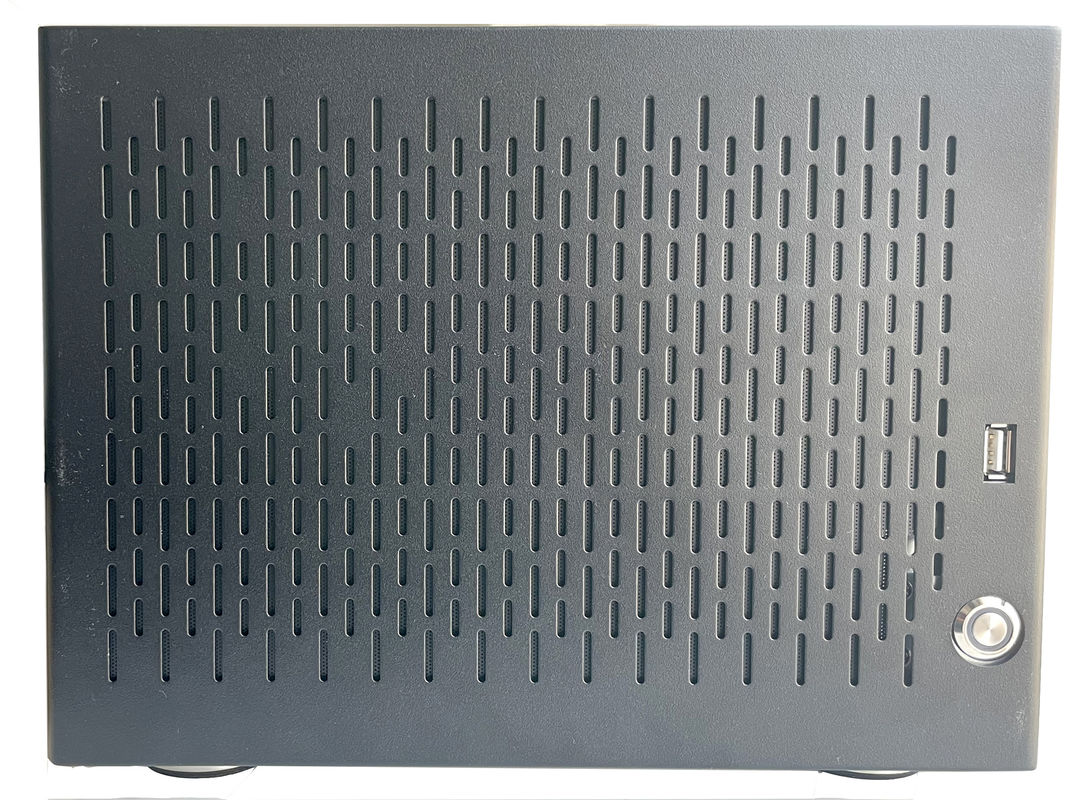6 Bay Household NAS Storage Server Chassis with Black Aluminum Alloy Panel Enclosure