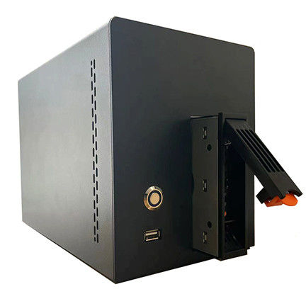 Enclosure Nas Storage Server Chassis Household 2 Bay Computer Case Aluminum Alloy Panel