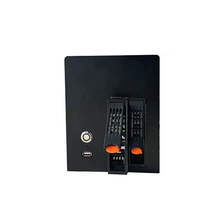 Enclosure Nas Storage Server Chassis Household 2 Bay Computer Case Aluminum Alloy Panel